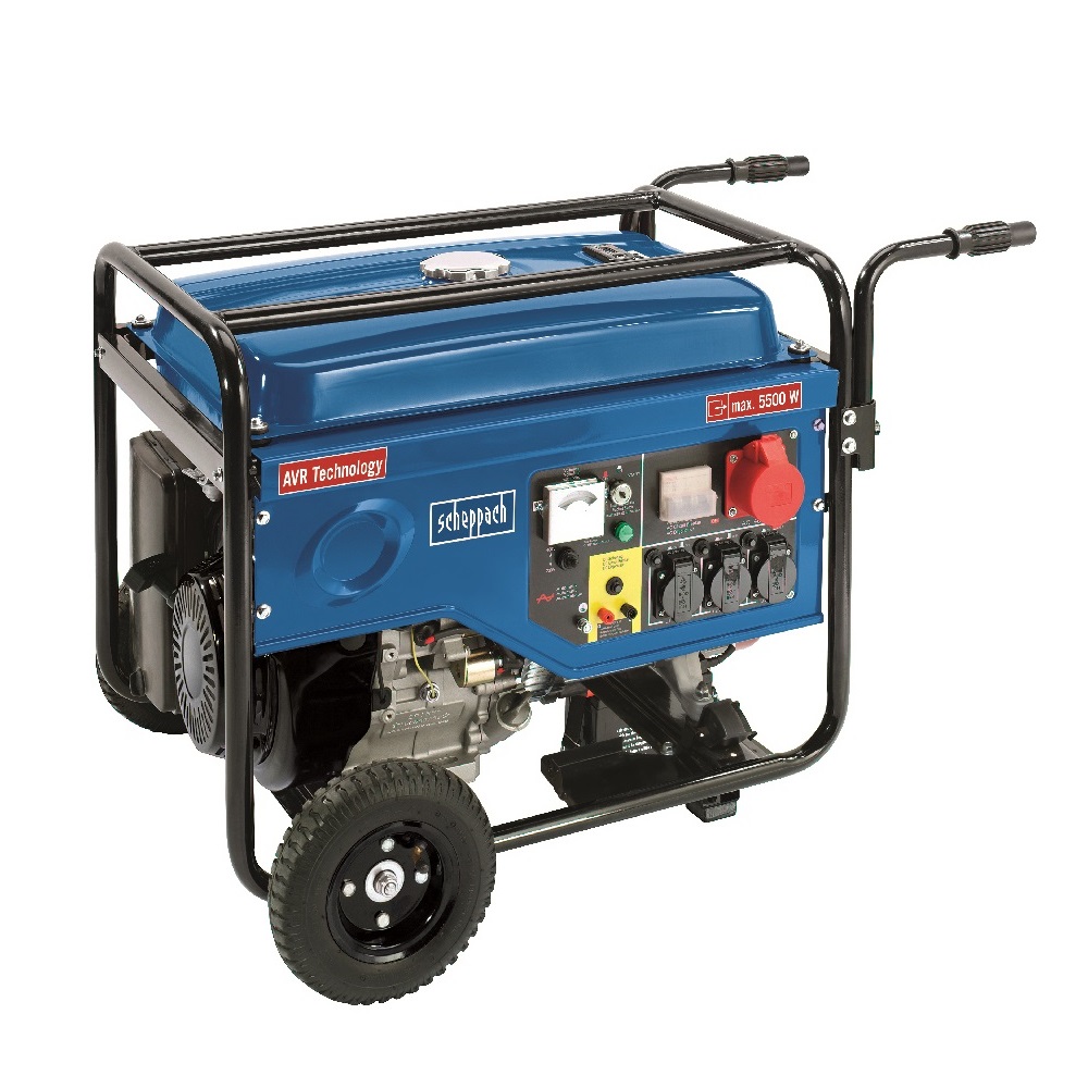 Scheppach 5500 W-os 4 ütemű áramfejlesztő, 389 ccm